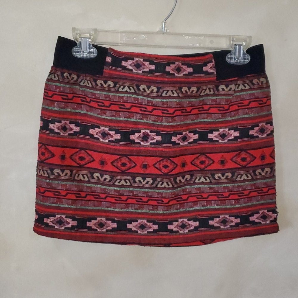 Boho mini skirt